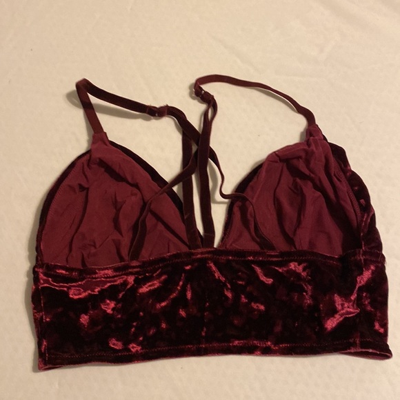 Red Velvet Bralette - Picture 3 of 3